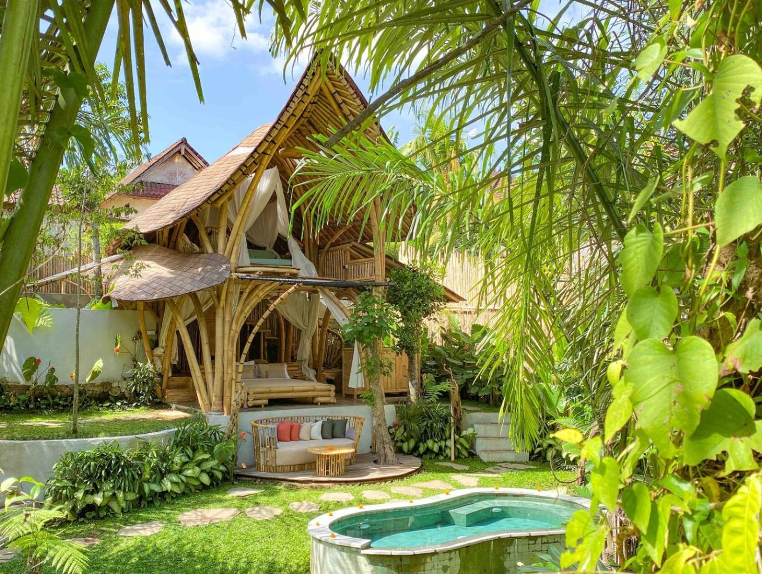 Wahem Eco Bamboo - Magical Bamboo House Ubud Bali Βίλα Δωμάτιο φωτογραφία